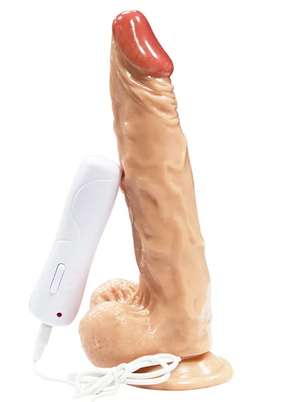 25cm titreşimli dildo