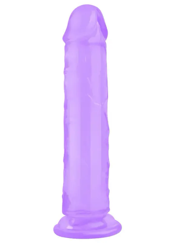 Realistik Mor Jel Dildo 21.5 cm